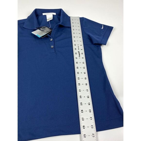 Nike Golf Dri Fit Short Sleeve Polo Womens Size Small Navy Blue Activewear NWT!! - Picture 11 of 12
